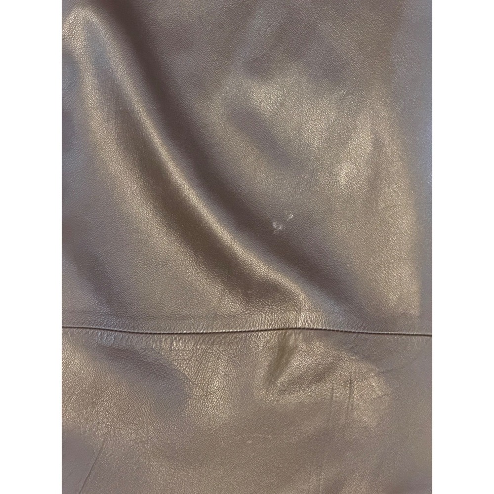Orvis Womens Brown Leather Trench Coat Long Jacket Size L Vintage Ecuador - Picture 11 of 12